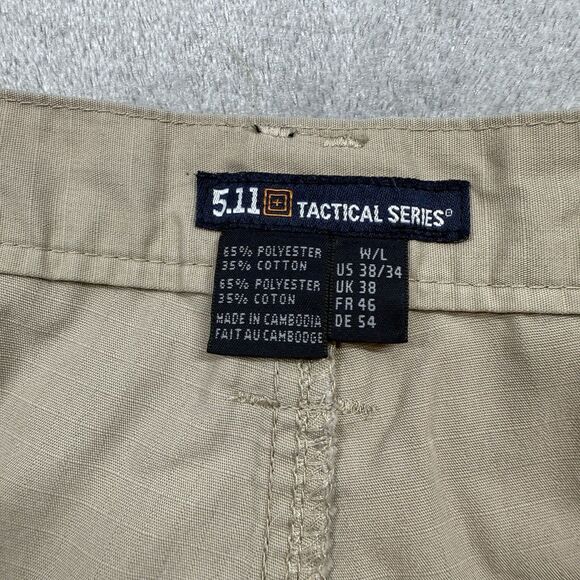 5.11 511 Tactical Taclite Pro Cargo Pants Men’s 38x34 Tan Ripstop Duty Combat - Picture 5 of 11